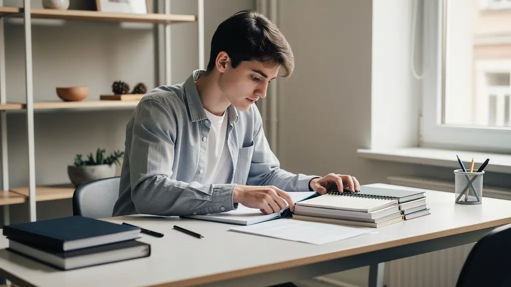 Espace de travail étudiant avec ressources de révision PASS organisées